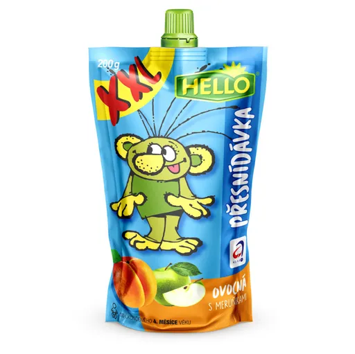 HELLO XXL Kapsička s marhuľami 200 g x 10 kusov