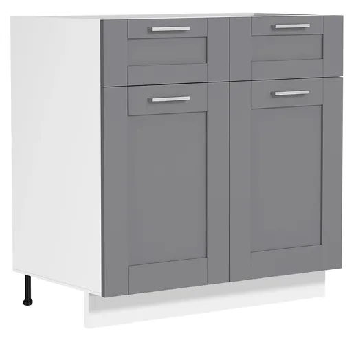 VCM Spodní skříňka se zásuvkou 80 cm „Colura“, antracitová