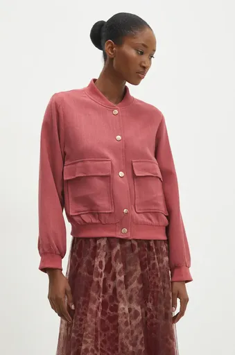 Bunda bomber s prímesou ľanu Answear.LAB