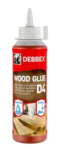 DEN BRAVEN - Polyuretánové lepidlo na drevo D4 hnedá 250 ml