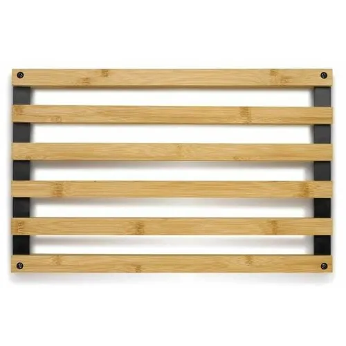 Kela Podložka Kiril, bambus, čierna, 38 x 24 cm