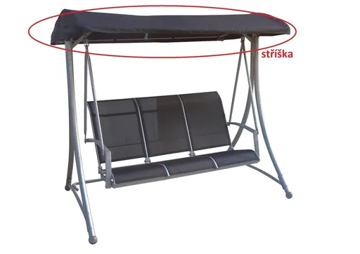 ArtRoja Strieška k hojdačke HOLLYWOOD | sivá