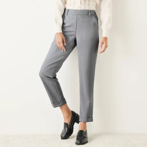 7/8 úzke pruhované nohavice