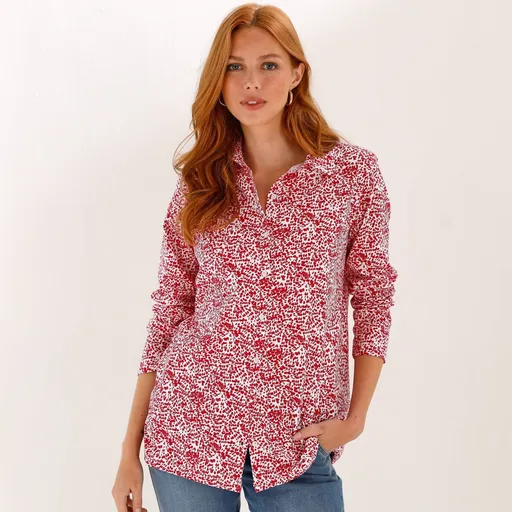 Tunikové tričko s potlačou a dlhými rukávmi