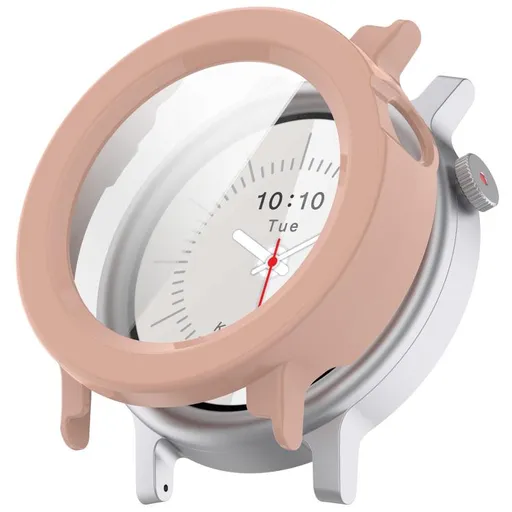 PC FULL COVER Plastový kryt so sklom pre CMF Watch 3 Pro ružový