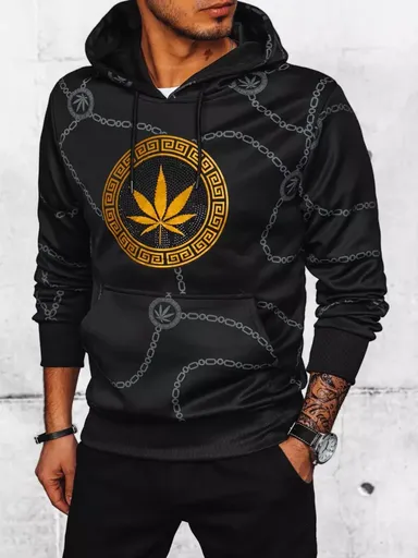 Čierna moderná mikina pre pánov skl.3