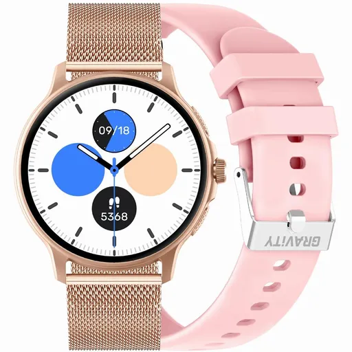 INTELIGENTNÉ HODINKY UNISEX GRAVITY GT12-3 - BLUETOOTH KONVERZÁCIE, ĎALŠÍ REMIENOK (sg035c)
