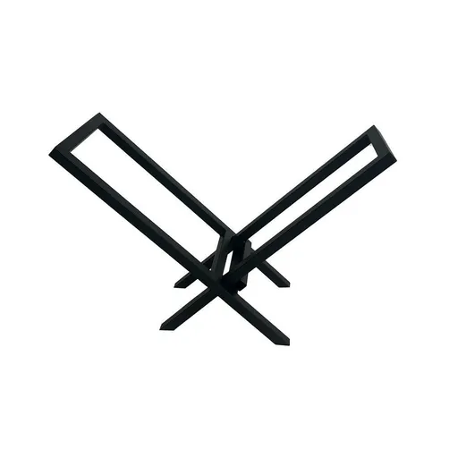 Stojan na palivové drevo 57 x 25,5 x 40 cm, čierna