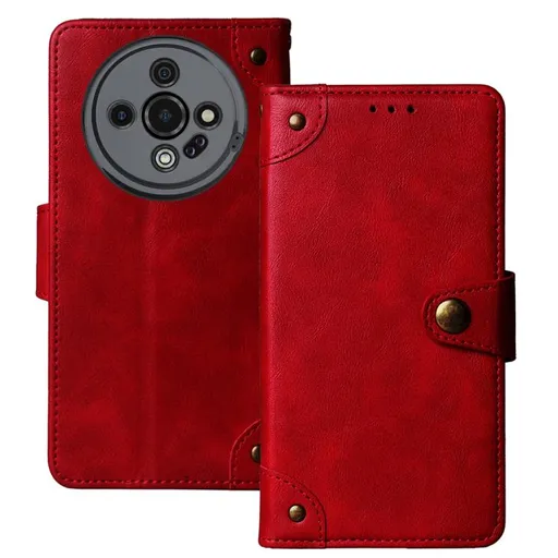 VINTAGE Peňaženkový obal Ulefone Armor X31 Pro 5G červený