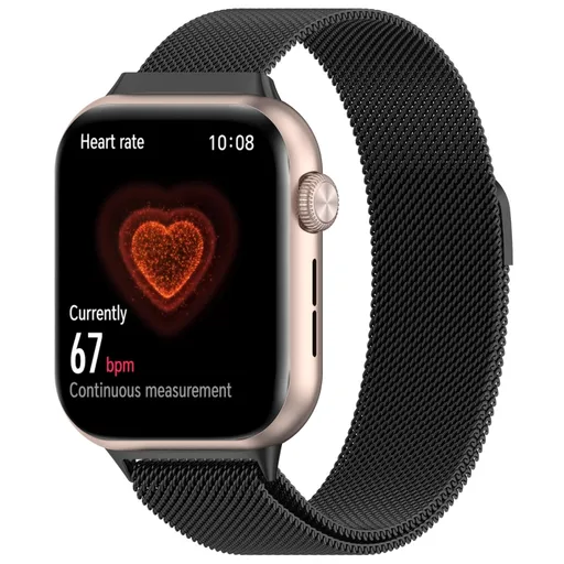 MILANESE Kovový remienok pre Honor Watch 5 čierny