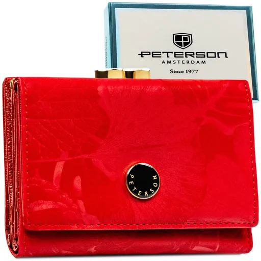 Červená dámska kožená peňaženka s ochranou RFID – štýlový a praktický doplnok