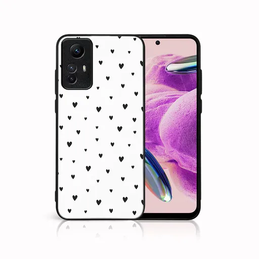 MY ART Ochranný kryt pre Xiaomi Redmi Note 12S BLACK HEARTS (167)