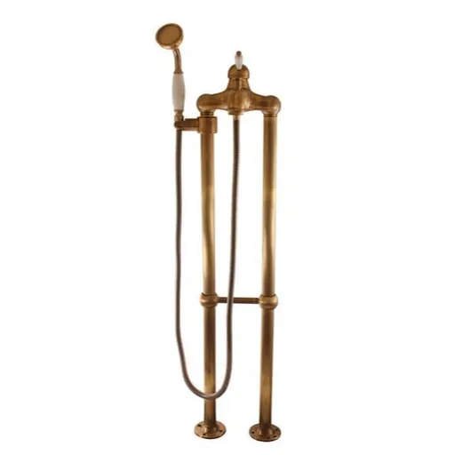 Vaňová batéria RAV Slezák LABE so sprchovacím setom 150 mm stará mosadz L550.5/2SM