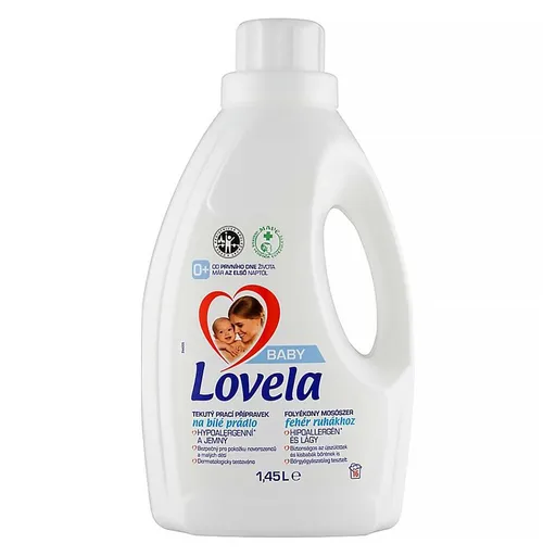LOVELA Baby tekutý prací prípravok na biele prádlo 16 pracích dávok 1,45 l