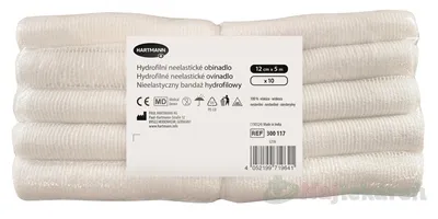 Ovínadlo hydrofilné neelastické nesterilné 12cmx5m 10ks