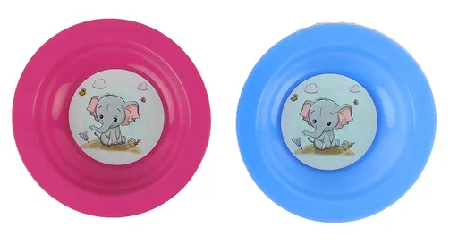 TVAR - Tanier detský hlboký IML Sloník rôzne farby, umelá hmota