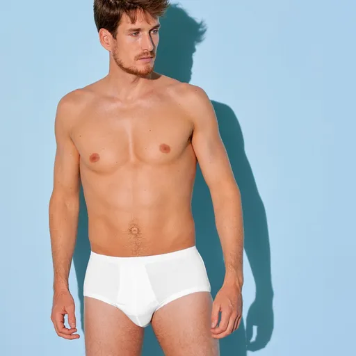 Jednofarebné slipy Éminence®s otvorom a vyšším pásom, 2 ks