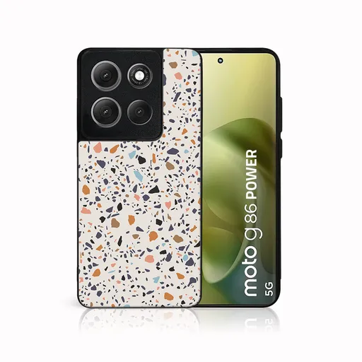 MY ART Ochranný kryt pre Motorola Moto G86 Power 5G BEIGE TERRAZZO (162)