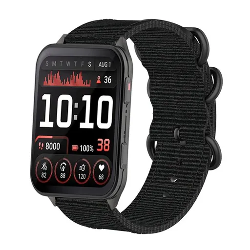 NYLON Vymeniteľný remienok pre Garmin Venu X1 čierny