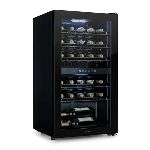 Klarstein Shiraz 29 Duo, vinotéka, 80 l, 29 fliaš, 2 zóny, 5–22°C, dotykové ovládanie, čierna