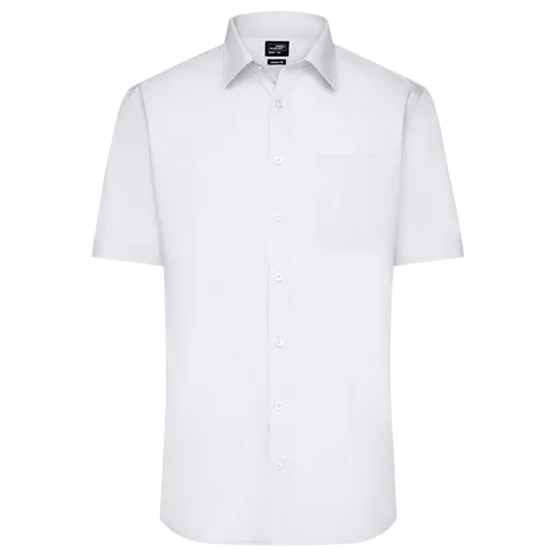 James & Nicholson (Daiber) Pánska košeľa s krátkym rukávom JN680 - Biela | M