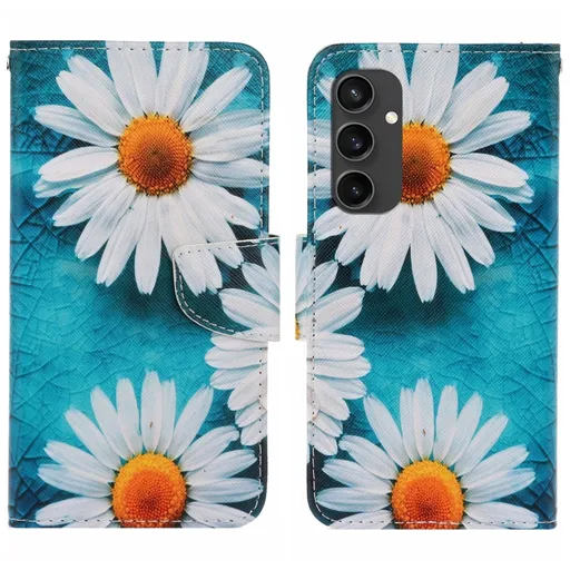 ART Peňaženkový kryt pre Samsung Galaxy S24 FE 5G DAISY