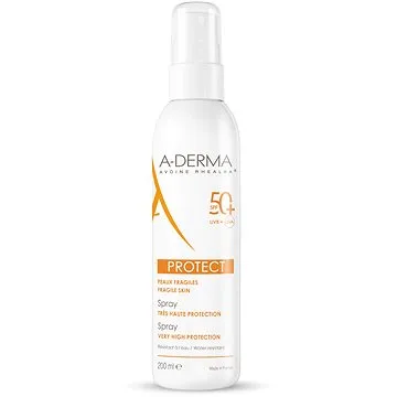 A-Derma PROTECT Sprej s fluidnou textúrou na ľahké nanášanie SPF50+ 200 ml (3282770072730)