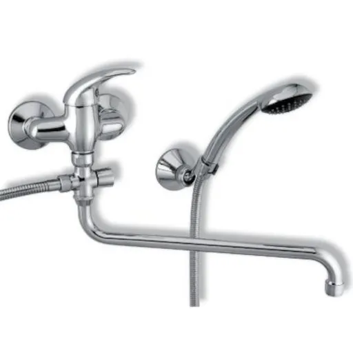 Vaňová batéria Novaservis Metalia 55 so sprchovacím setom 100 mm chróm 55075L.0