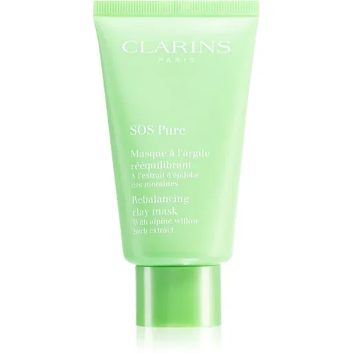 Clarins SOS Pure Rebalancing Clay Mask ílová maska pre zmiešanú až mastnú pokožku 75 ml