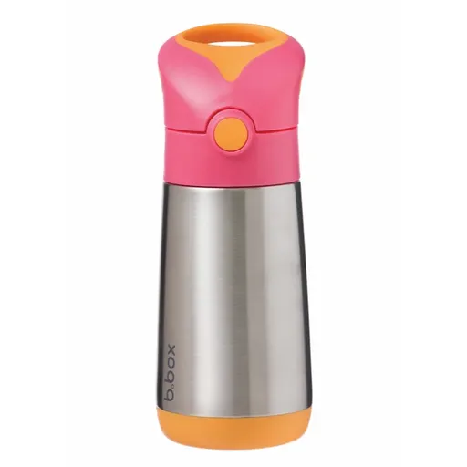 B.Box Thermos Mini termoska s rúrkou Pink Orange 350 ml