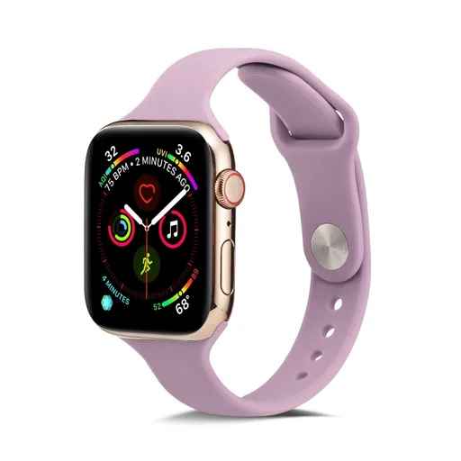 THIN Silikónový remienok Apple Watch Ultra 1 / 2 / 3 (49mm) / 9 / 8 / 7 (45mm) / 6 / SE / 5 / 4 (44mm) / 3 / 2 / 1 (42mm) PURPLE