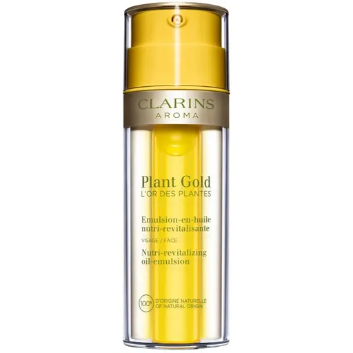 Clarins Plant Gold Nutri-Revitalizing Oil-Emulsion vyživujúci pleťový olej 2 v 1 35 ml