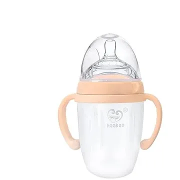 Haakaa silikónová dojčenská fľaša broskyňová 250 ml (9420060201376)