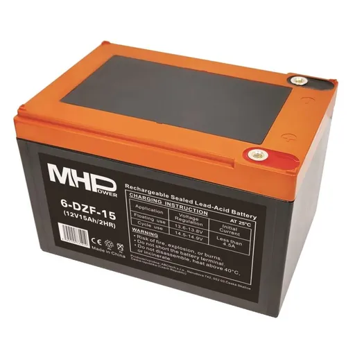 MHPower 6-DZF-15 Trakčná gélová batéria 12V/15Ah, Terminál D1 - M5, Deep Cycle