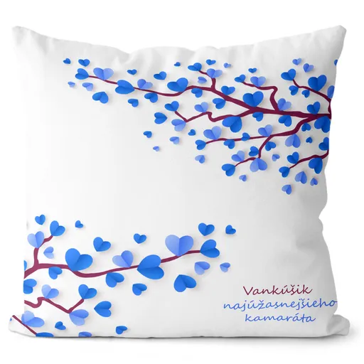 Vankúšik najúžasnejšieho kamaráta (Veľkosť: 40 x 40 cm)