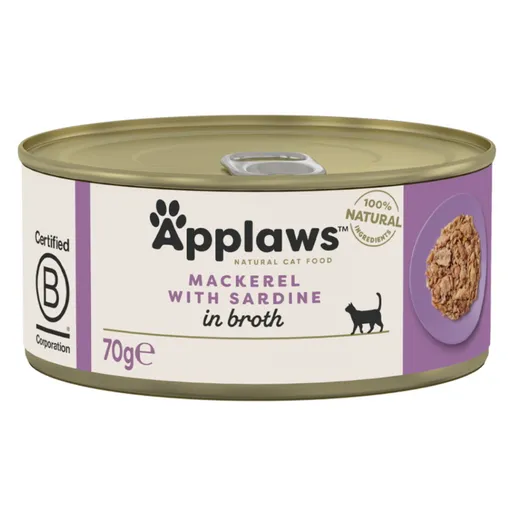 APPLAWS Makrela a sardinky konzerva pre mačky 70 g