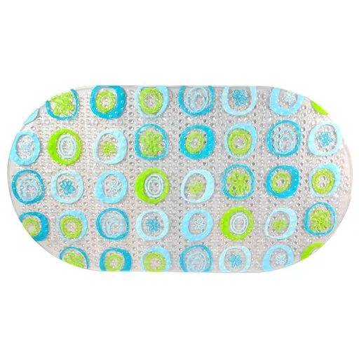 Protišmyková podložka do kúpeľne Multi 68x38 cm modrozelená PRED209