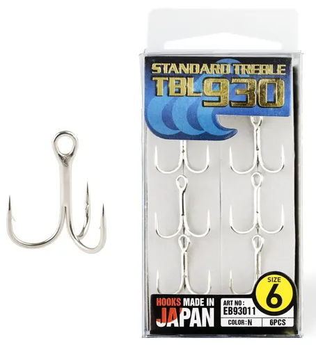 Hayabusa trojháčiky tbl 930 6 ks - veľkosť 8