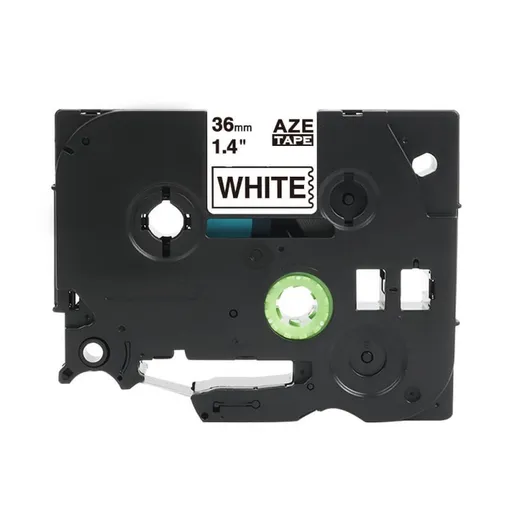 Brother TZ-N261 / TZe-N261, 36mm x 8m, čierna tlač / biely podklad, nelaminovaná kompatibilná páska