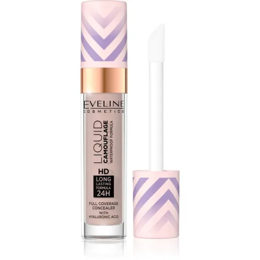 Eveline Cosmetics Liquid Camouflage vodeodolný korektor s kyselinou hyalurónovou odtieň 04 Light Almond 7.5 ml