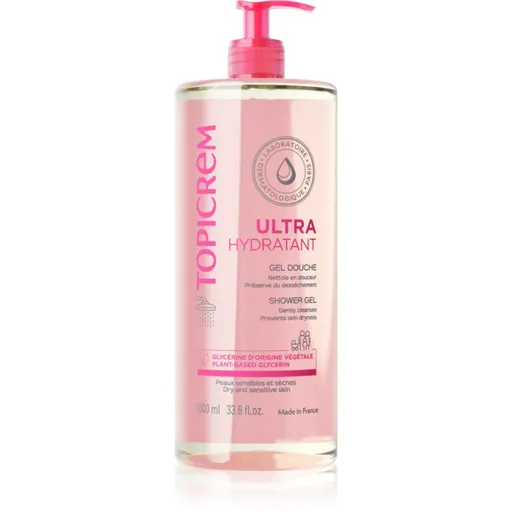 Topicrem UH BODY Gentle Cleansing Gel jemný umývací gél na tvár, telo a vlasy 1000 ml