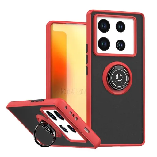 SHADOW Ochranný kryt s držiakom Infinix Note 40 Pro / 40 Pro+ 5G červený