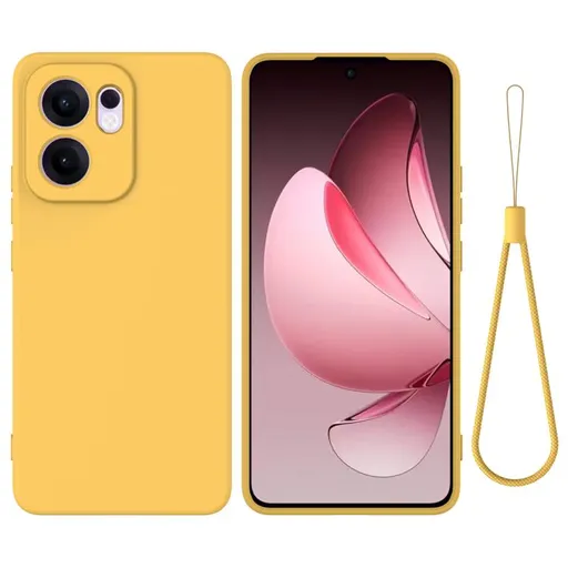 RUBBER Ochranný obal pre Oppo Reno13 F 5G / Reno13 FS 5G žltý