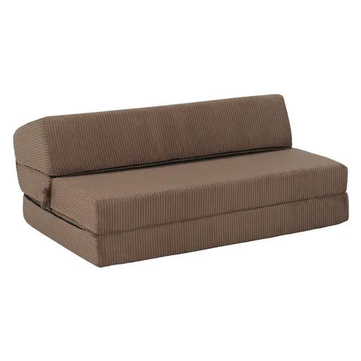 Skladacie kreslo/matrac VEDIS, svetlo hnedá