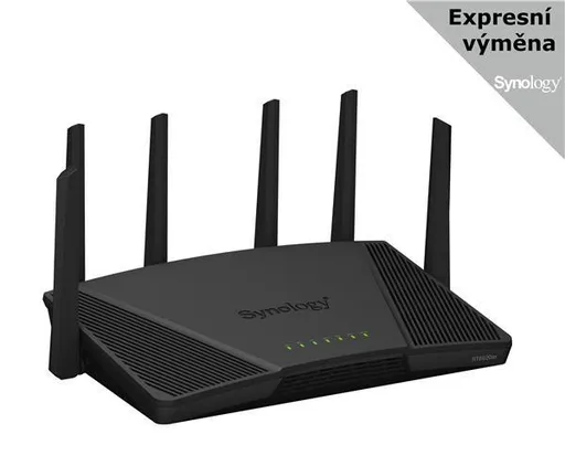 Synológia RT6600ax MESH WiFi6 router (AX6000, 2, 4GHz/5GHz, 3xGbELAN, 1x2, 5GbELAN, 1xGbEWAN, 1xUSB3.2)