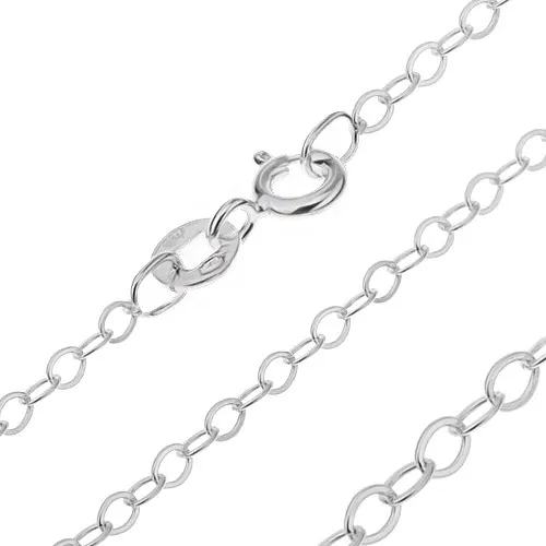 Retiazka zo striebra 925 - hladké ovály, 2,5 mm