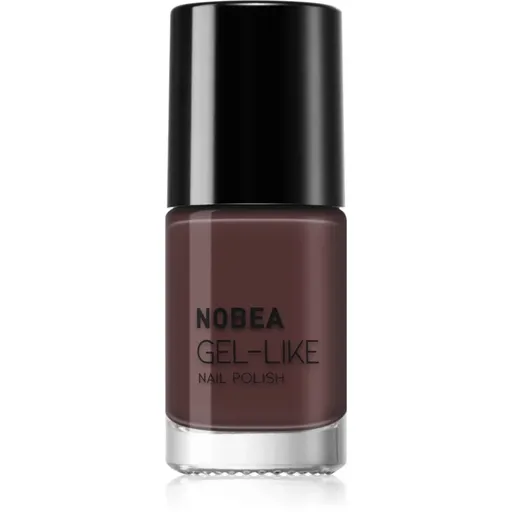 NOBEA Day-to-Day Gel-like Nail Polish lak na nechty s gélovým efektom odtieň Chocolate Mocha 6 ml