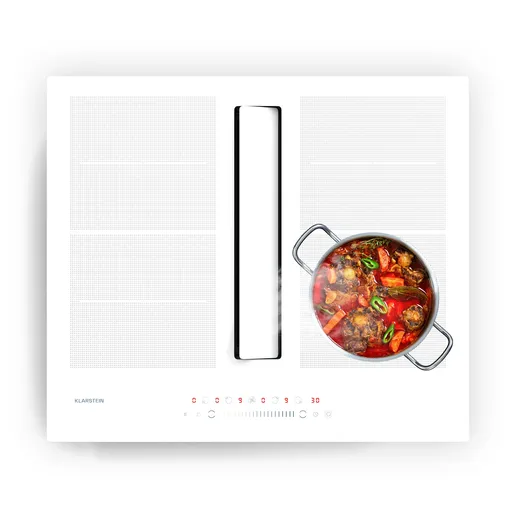 Klarstein Chef-Fusion Down Air System, 2 v 1, indukčná varná doska + digestor, výkonný, 7200 W