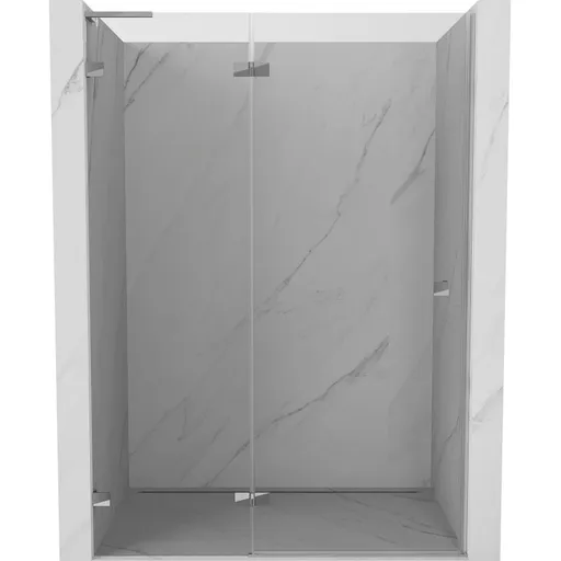 MEXEN/S - Lunar L sprchové dvere krídlové ľavé 130, transparent, chróm 834L-130-000-01-00-L