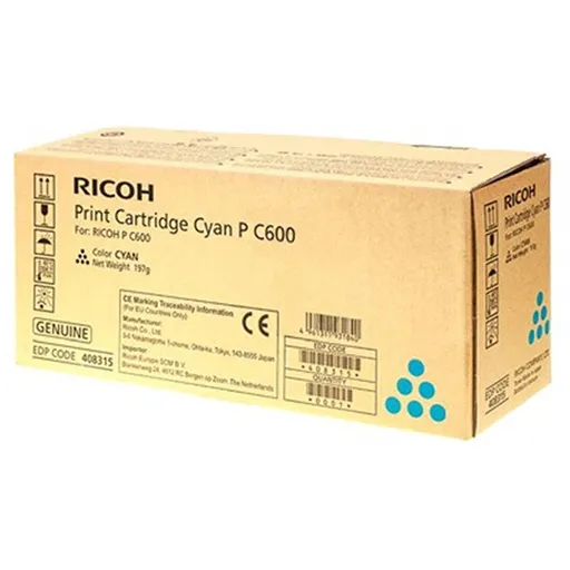 RICOH 408315 - originálny toner, azúrový, 12000 strán